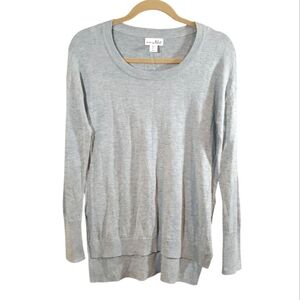 NWT Shrinking Violet Lightweight Longline Hi-lo Sweater in Gray Women's Small